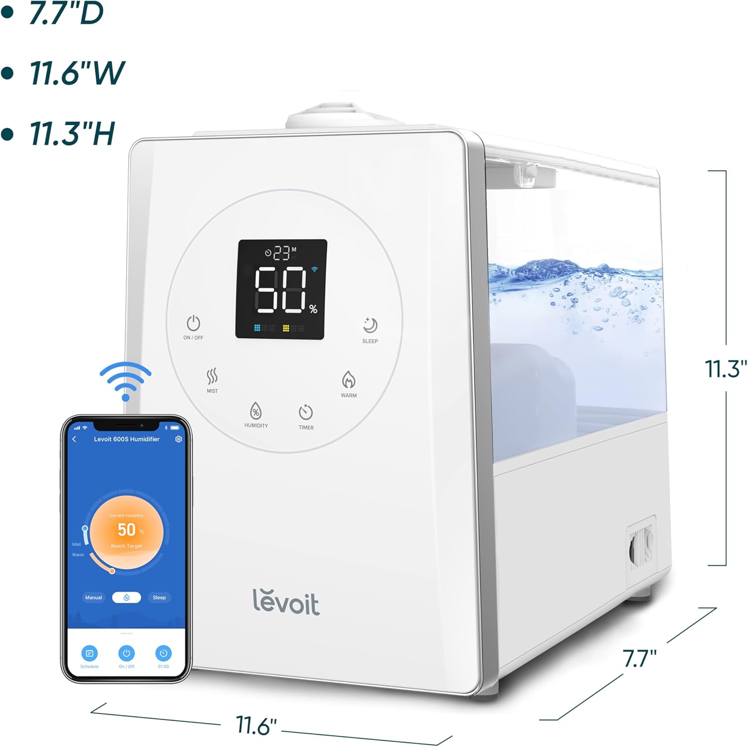 levoit lv600s smart warm and mist humidifiers