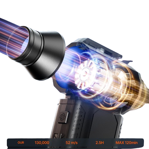 2 in 1 air duster and vacuum