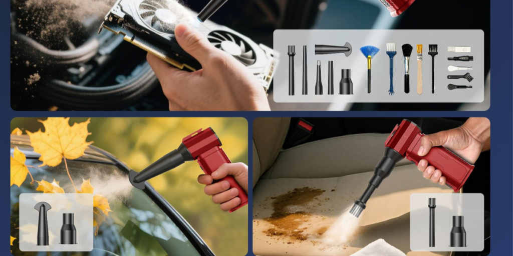 2 in 1 air duster and vacuum